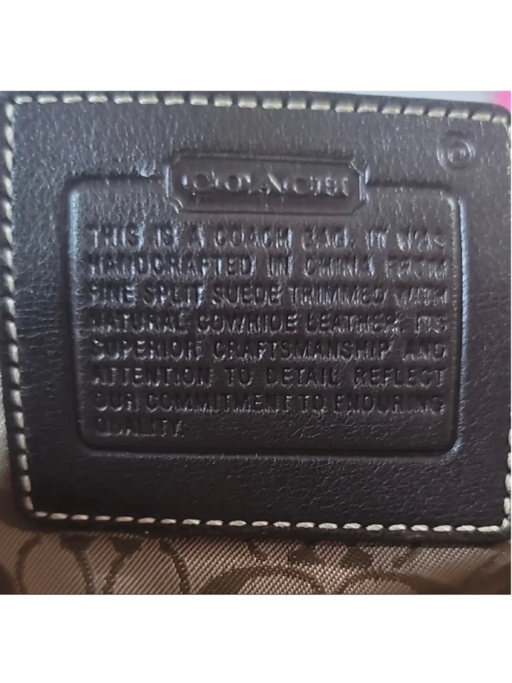 COACH SUEDE LEATHER
LEGACY SOHO CROSSBODY
BAG EUC - Picture 7 of 7